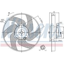 Ventilátor chladenia motora NISSENS 85666 - obr. 6