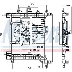 Ventilátor chladenia motora NISSENS 85711 - obr. 5