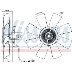 Spojka ventilátora chladenia NISSENS 86021 - obr. 5