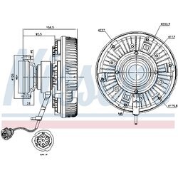 Spojka ventilátora chladenia NISSENS 86094 - obr. 6