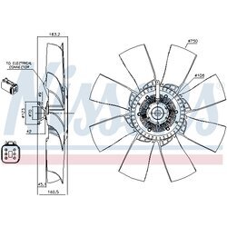 Spojka ventilátora chladenia NISSENS 86127 - obr. 5