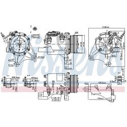 Kompresor klimatizácie NISSENS 890327 - obr. 6