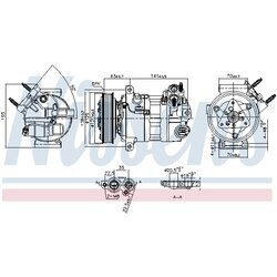 Kompresor klimatizácie NISSENS 890594