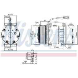Kompresor klimatizácie NISSENS 890598 - obr. 6