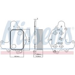 Chladič motorového oleja NISSENS 90968 - obr. 5