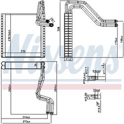 Výparník klimatizácie NISSENS 92372