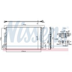Kondenzátor klimatizácie NISSENS 940863