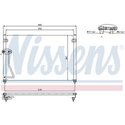 Kondenzátor klimatizácie NISSENS 94428 - obr. 4