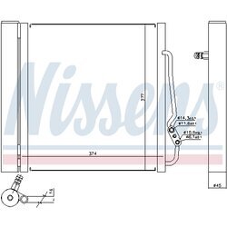 Kondenzátor klimatizácie NISSENS 94541