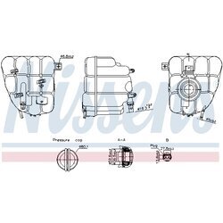 Vyrovnávacia nádobka chladiacej kvapaliny NISSENS 996255