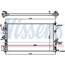 Chladič motora NISSENS 606047 - obr. 5