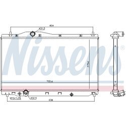 Chladič motora NISSENS 606701 - obr. 4