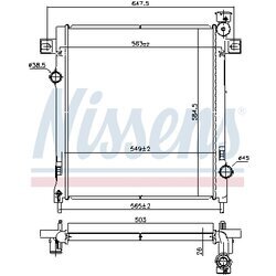 Chladič motora NISSENS 61035 - obr. 4