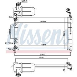 Chladič motora NISSENS 61844 - obr. 4