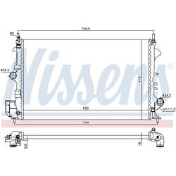 Chladič motora NISSENS 630789 - obr. 4