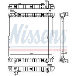 Chladič motora NISSENS 63333