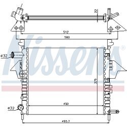 Chladič motora NISSENS 63856 - obr. 4