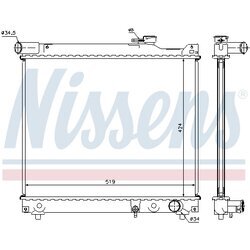 Chladič motora NISSENS 64165 - obr. 5