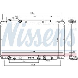 Chladič motora NISSENS 68153