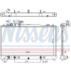 Chladič motora NISSENS 68553 - obr. 4