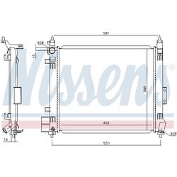 Chladič motora NISSENS 68810 - obr. 4