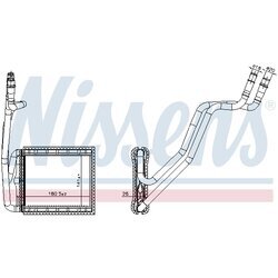 Výmenník tepla vnútorného kúrenia NISSENS 707226