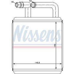 Výmenník tepla vnútorného kúrenia NISSENS 77618
