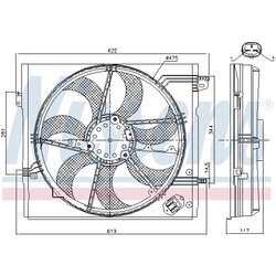 Ventilátor chladenia motora NISSENS 85935 - obr. 5