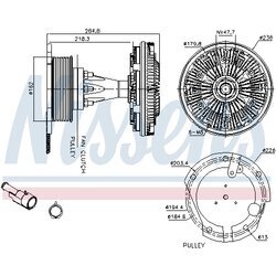 Spojka ventilátora chladenia NISSENS 86126 - obr. 6