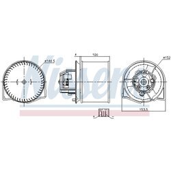 Vnútorný ventilátor NISSENS 87026 - obr. 5