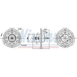 Vnútorný ventilátor NISSENS 87058 - obr. 4