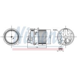 Vnútorný ventilátor NISSENS 87591