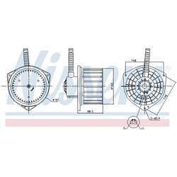 Vnútorný ventilátor NISSENS 87755 - obr. 5