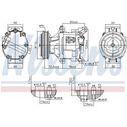 Kompresor klimatizácie NISSENS 890079 - obr. 4