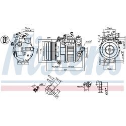 Kompresor klimatizácie NISSENS 890552 - obr. 5