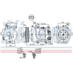 Kompresor klimatizácie NISSENS 890689 - obr. 5