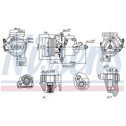 Kompresor klimatizácie NISSENS 891074