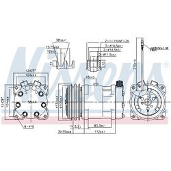 Kompresor klimatizácie NISSENS 89610 - obr. 4