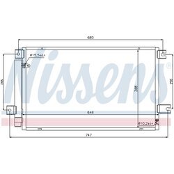 Kondenzátor klimatizácie NISSENS 940102