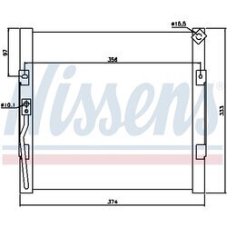 Kondenzátor klimatizácie NISSENS 94289 - obr. 5