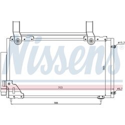 Kondenzátor klimatizácie NISSENS 94735 - obr. 4