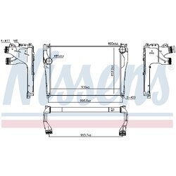 Chladič plniaceho vzduchu NISSENS 961564