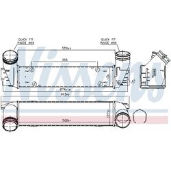 Chladič plniaceho vzduchu NISSENS 96337 - obr. 5