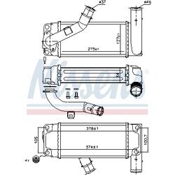 Chladič plniaceho vzduchu NISSENS 96428 - obr. 5