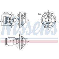 EGR ventil NISSENS 98342