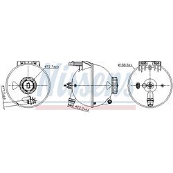 Vyrovnávacia nádobka chladiacej kvapaliny NISSENS 996309