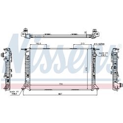 Chladič motora NISSENS 60319 - obr. 1