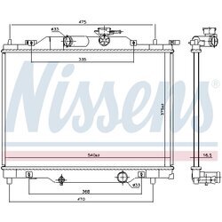 Chladič motora NISSENS 606110 - obr. 4
