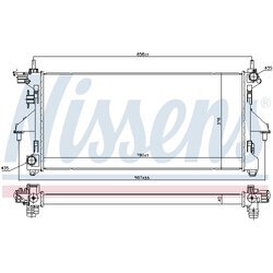 Chladič motora NISSENS 606347 - obr. 4