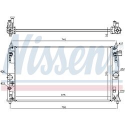 Chladič motora NISSENS 606543 - obr. 4